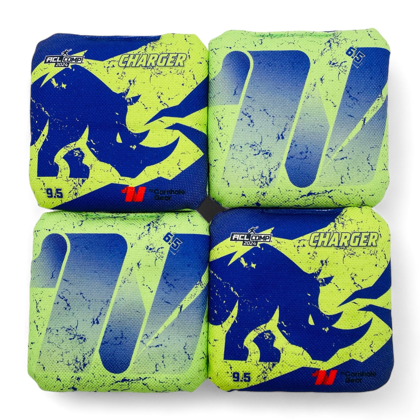 Charger | N1 Cornhole Gear | Cornhole Bags | Set of 4 | Speed: 6.5/9.5