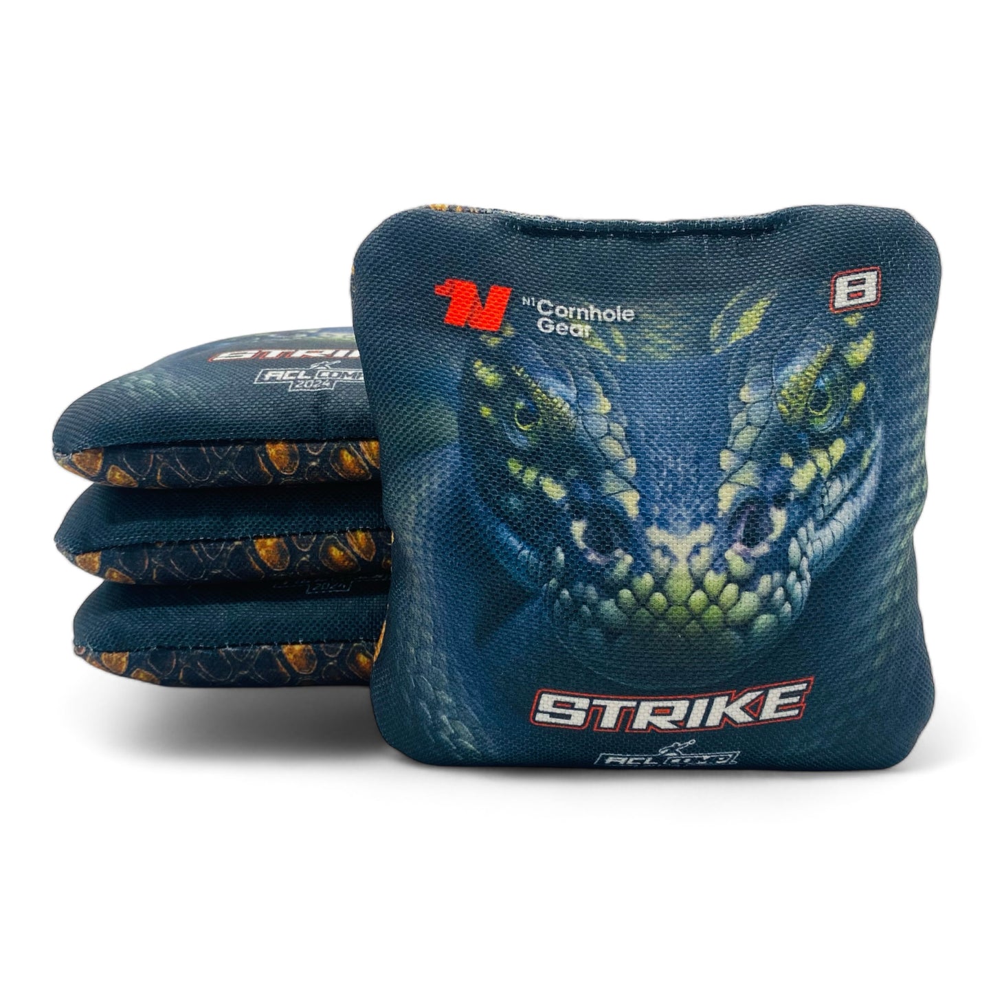 Strike | N1 Cornhole Gear | Cornhole Bags | Set of 4 | Speed: 5/8