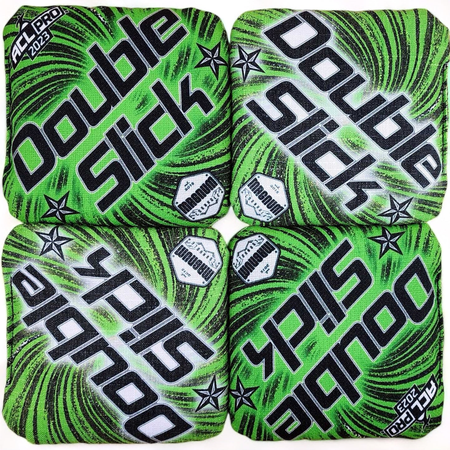 Double Slick | Magnum | Cornhole Bags | Set of 4 | Speed: 6/8 look