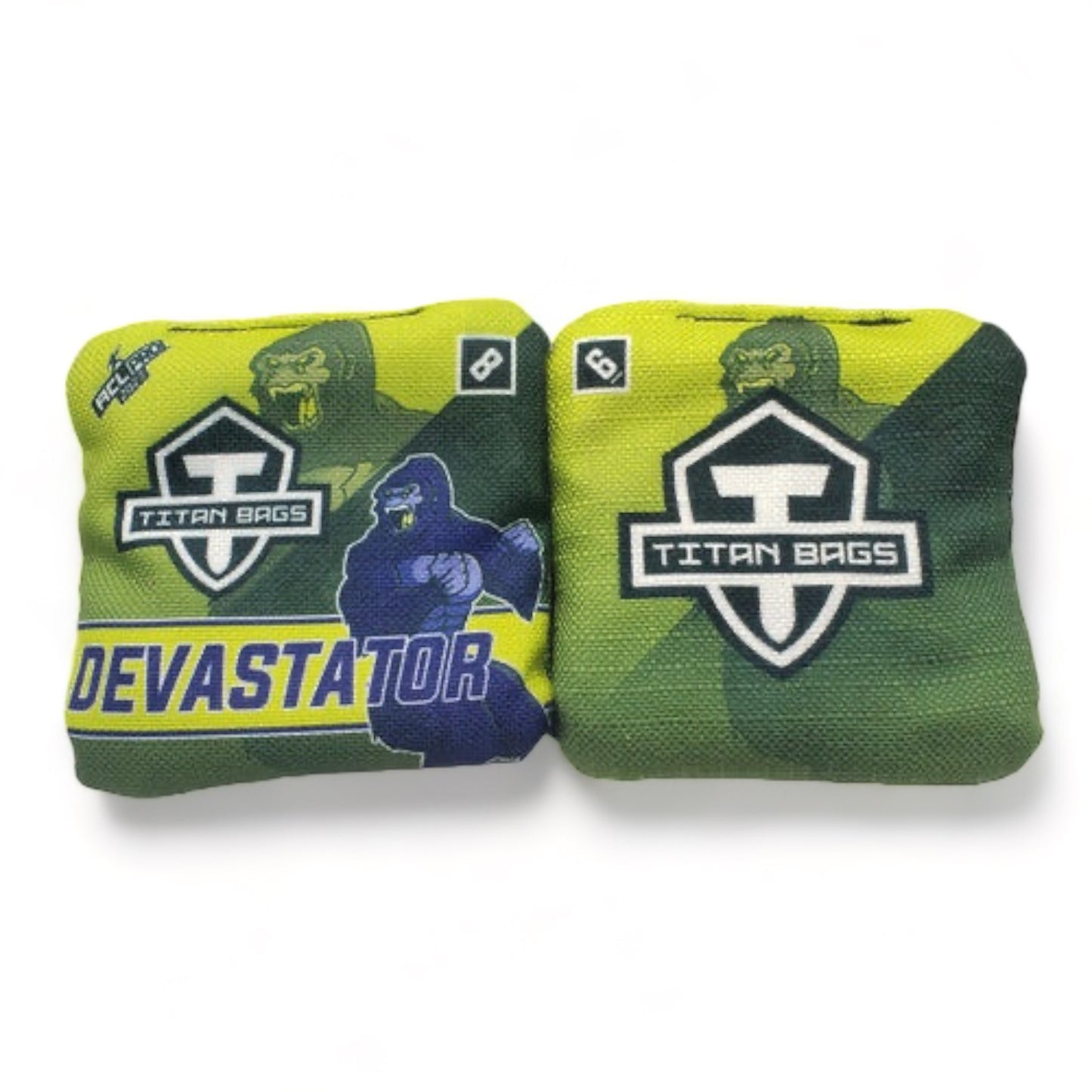 Devastator | Titan | Cornhole Bags | Set of 4 | Speed: 6/8