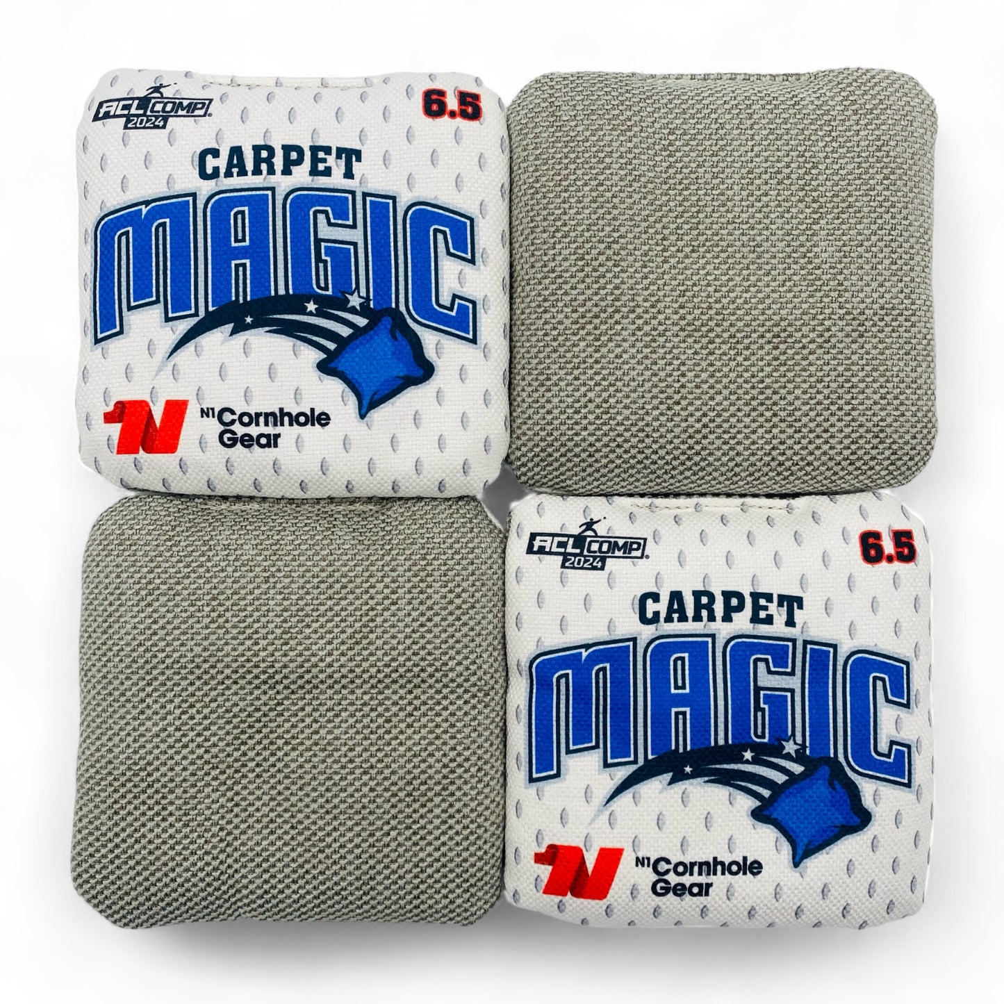 Carpet Magic | N1 Cornhole Gear | Cornhole Bags | Set of 4 | Speed: 4/6.5