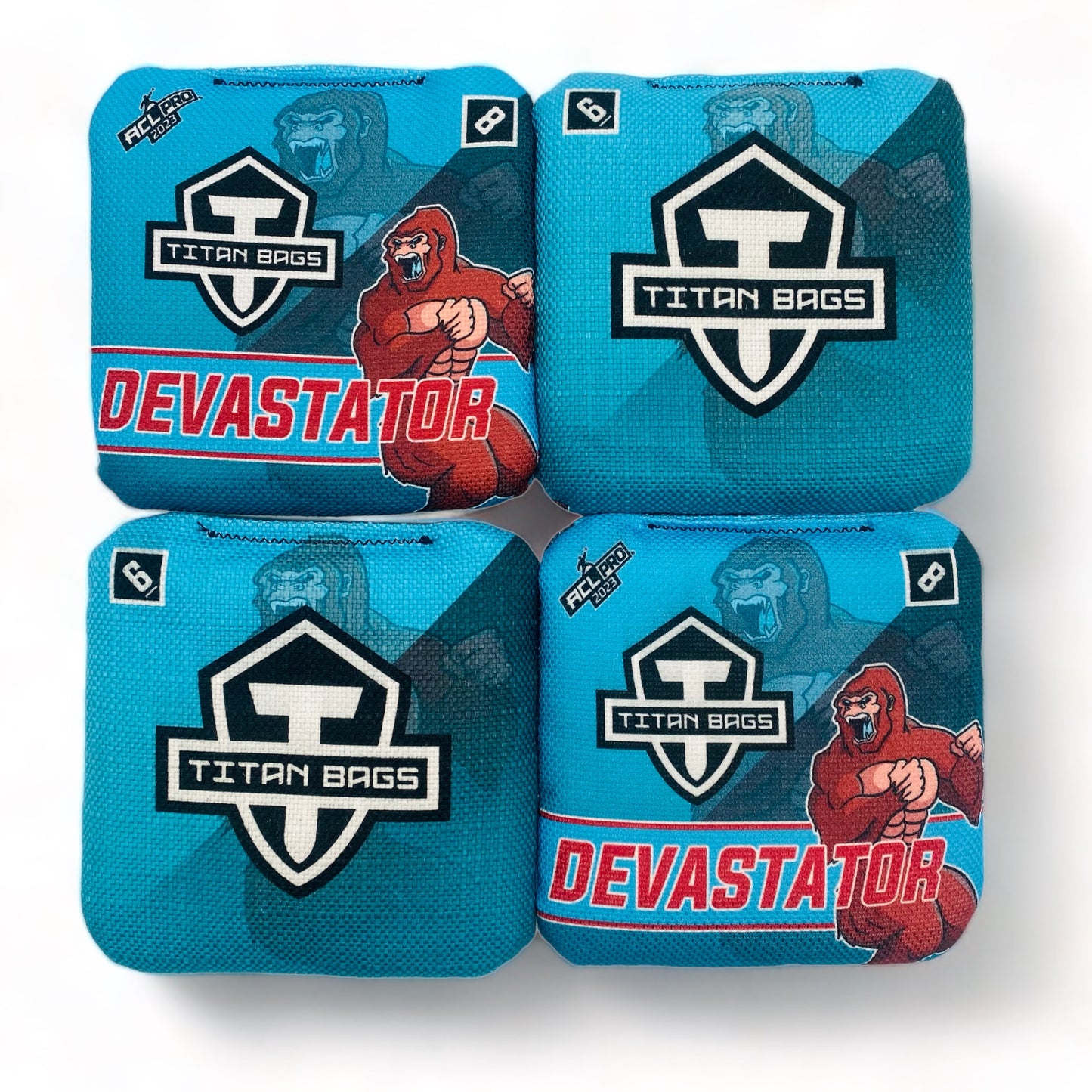 Devastator | Titan | Cornhole Bags | Set of 4 | Speed: 6/8